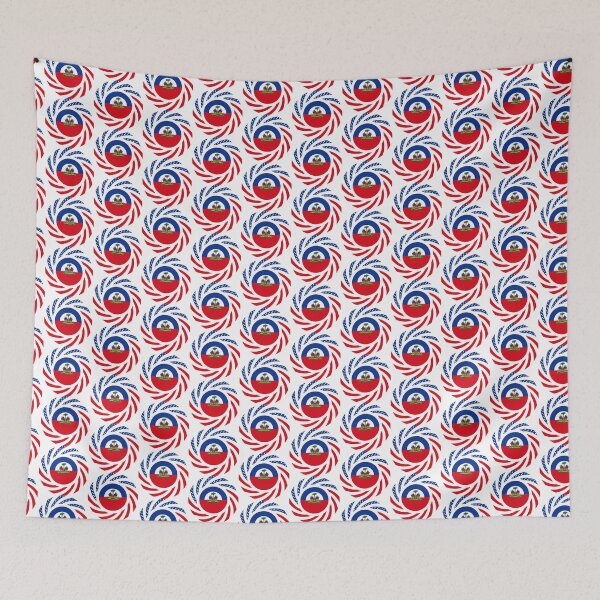 Item preview, Haitian American Multinational Patriot Flag Series designed and sold by Carbon-Fibre Media.
