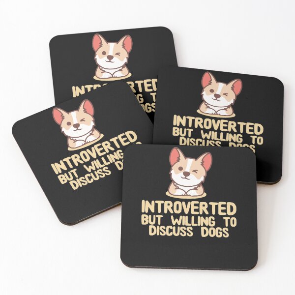Item preview, Introverted But Willing To Discuss Dogs - funny designed and sold by ambaart.