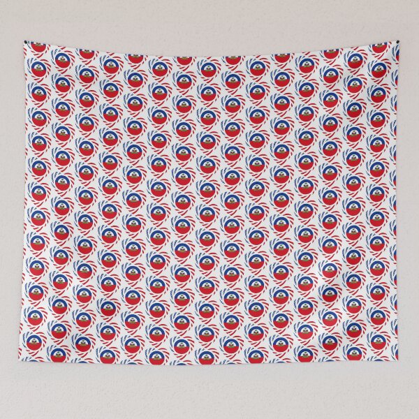 Item preview, Haitian American Multinational Patriot Flag Series (Heart) designed and sold by Carbon-Fibre Media.