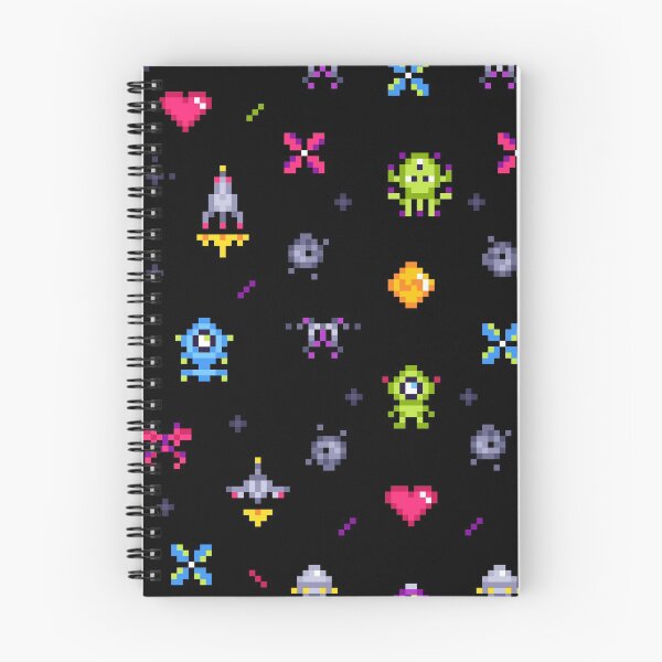Item preview, Arcade computer game 80s retro pixel pattern gamer nerd designed and sold by PandaPope.