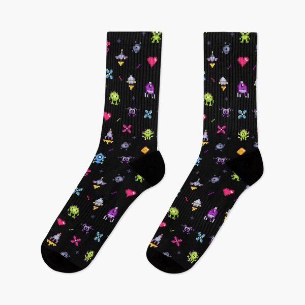 Item preview, Arcade computer game 80s retro pixel pattern gamer nerd designed and sold by PandaPope.