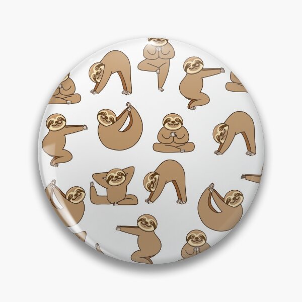 Item preview, Cute Sloth Yoga Poses designed and sold by plushism.