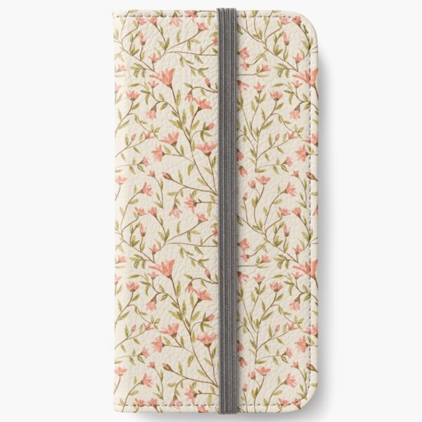 Vintage Floral Pattern iPhone Wallet