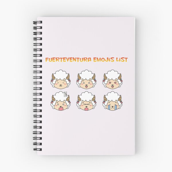 Aperçu de l'œuvre Fuerteventura Emojis List créée et vendue par HolaFuerte.