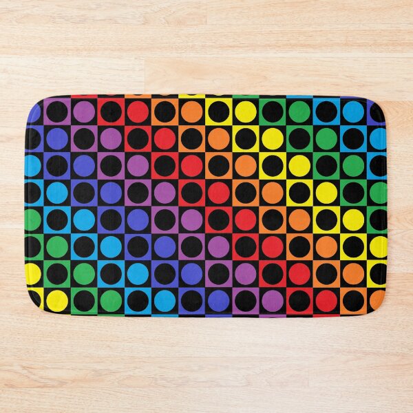 Item preview, Rainbow and Black Squares and Polka Dots designed and sold by lornakay.
