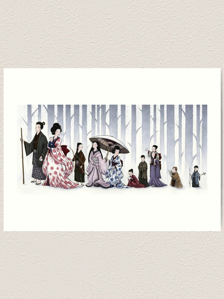 Alternate view of Family Stroll Art Print