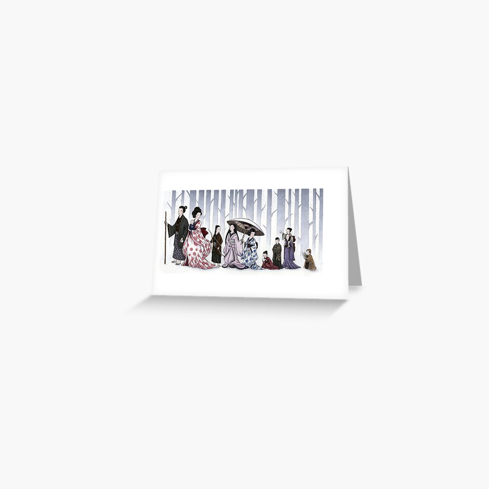 Family Stroll Greeting Card