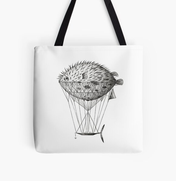 Airfish Express All Over Print Tote Bag
