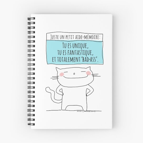 Item preview, Un petit aide-mémoire... tu es fantastique! / Ooh la la ! (French doodles) designed and sold by eyecreate.