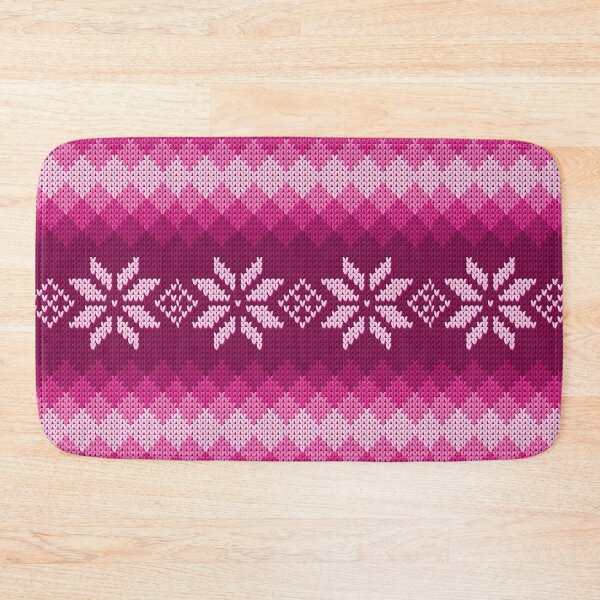 Item preview, Pattern Norway Sweden Knitted Pink Pink designed and sold by PandaPope.