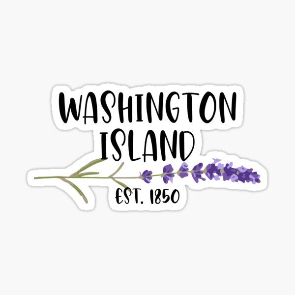 Item preview, Washington Island Flower Text designed and sold by youngcreationz.