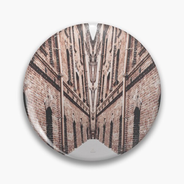Item preview, walkway in the middle of the brown brick buildings designed and sold by Mrvell.