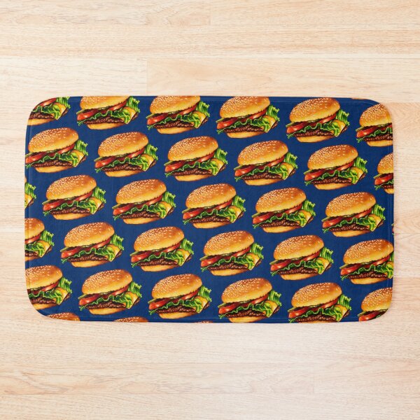 Aperçu de l'œuvre Cheeseburger 3 Pattern créée et vendue par Kelly Gilleran.
