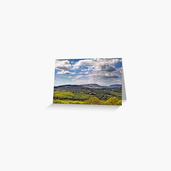 Sun Dappled Hills Greeting Card