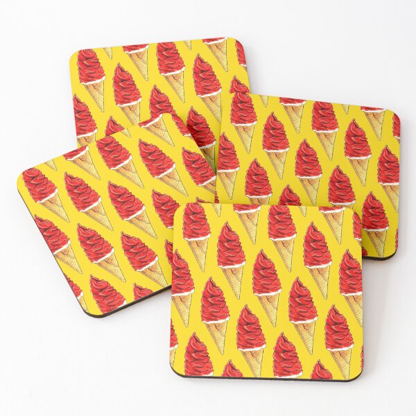 Item preview, Cherry Dip Ice Cream Pattern designed and sold by Kelly  Gilleran.