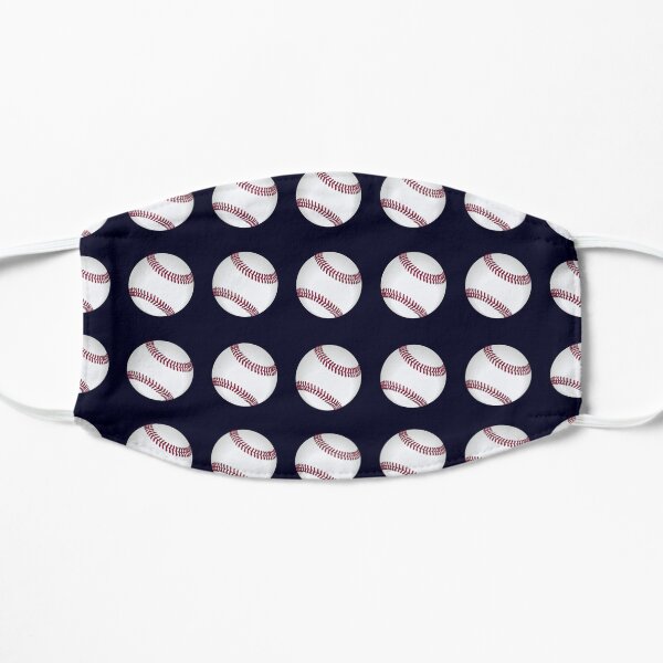 Baseball Pattern - Baseball Fans - Baseball Flat Mask