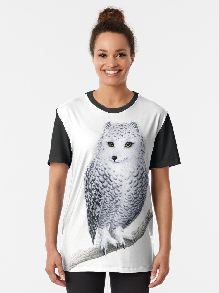 Alternate view of Snowy Fowl Graphic T-Shirt