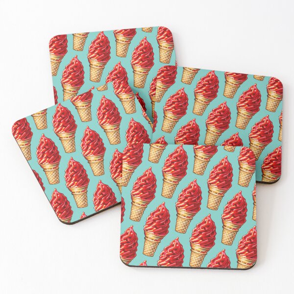 Item preview, Cherry Dip Ice Cream 2 Pattern designed and sold by Kelly  Gilleran.