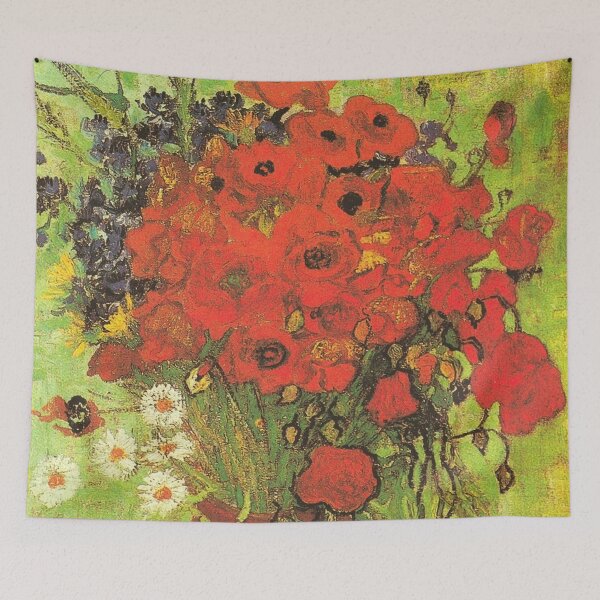 Item preview, Red Poppies and Daisies by Vincent van Gogh designed and sold by VintageArchive.