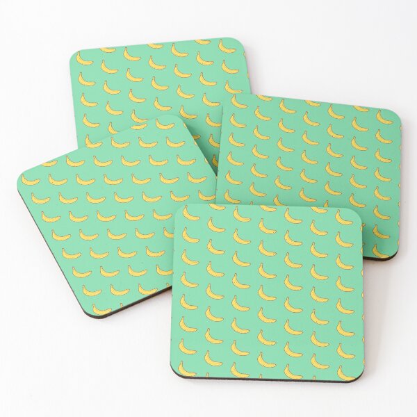 Item preview, Banana Pattern (aqua) designed and sold by Design Minds Boutique.
