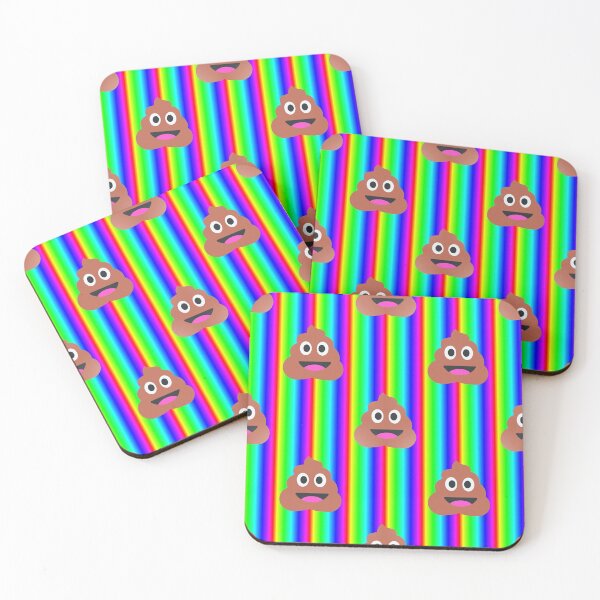 Item preview, rainbow poop emoji designed and sold by Gossip Rag.