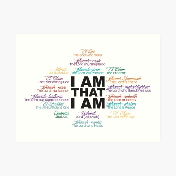 The Names of God Art Print