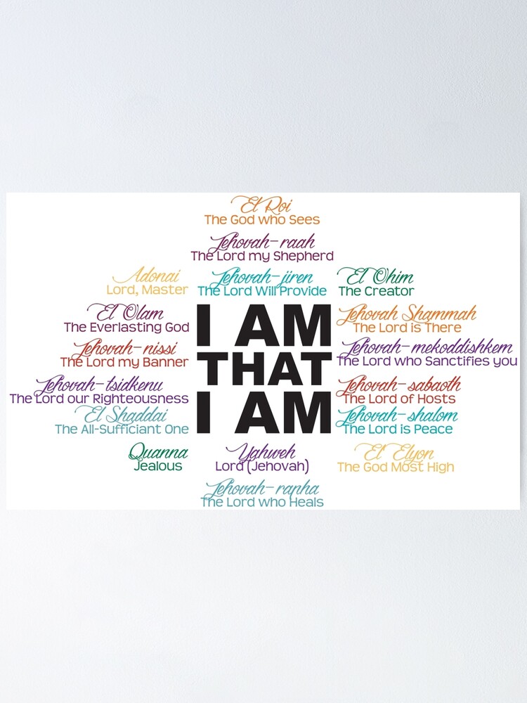 I Am Names Of God Poster