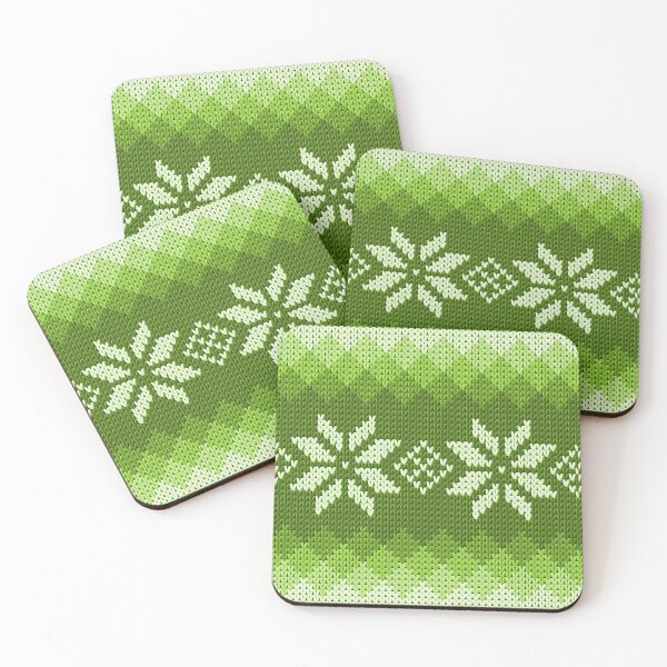 Item preview, Pattern Norway Sweden Knitted Knitted Green designed and sold by PandaPope.