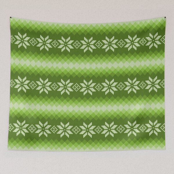 Item preview, Pattern Norway Sweden Knitted Knitted Green designed and sold by PandaPope.