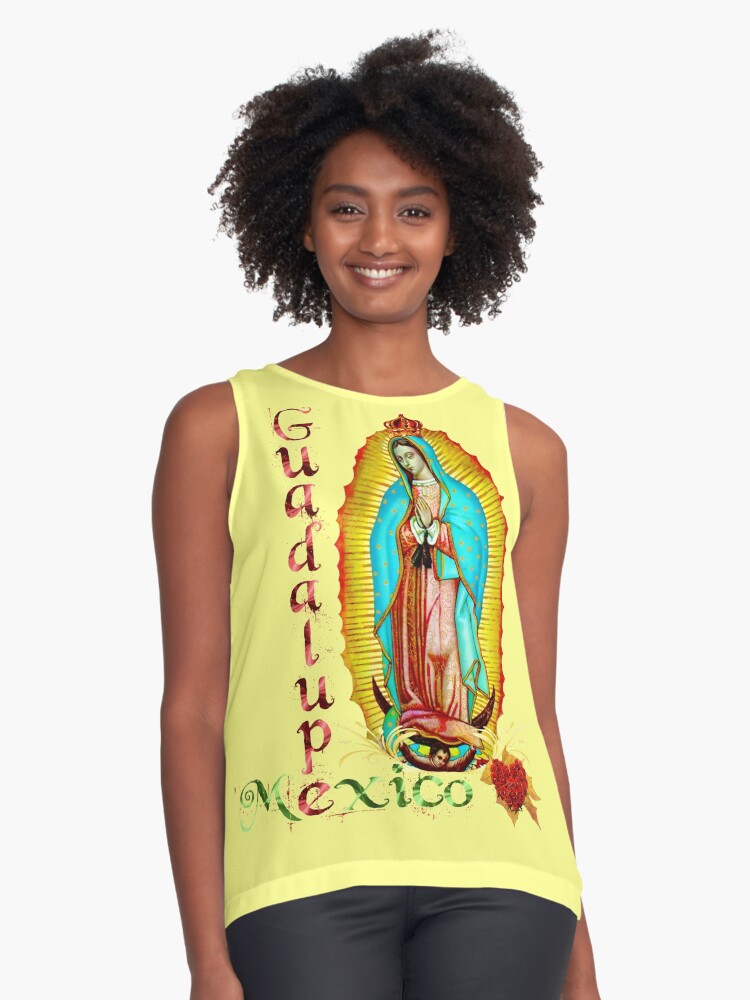 Nuestra Senora Guadalupe Virgen Maria de Mexico Tilma Mexicana Juan Diego 202 2020 Blusa sin mangas