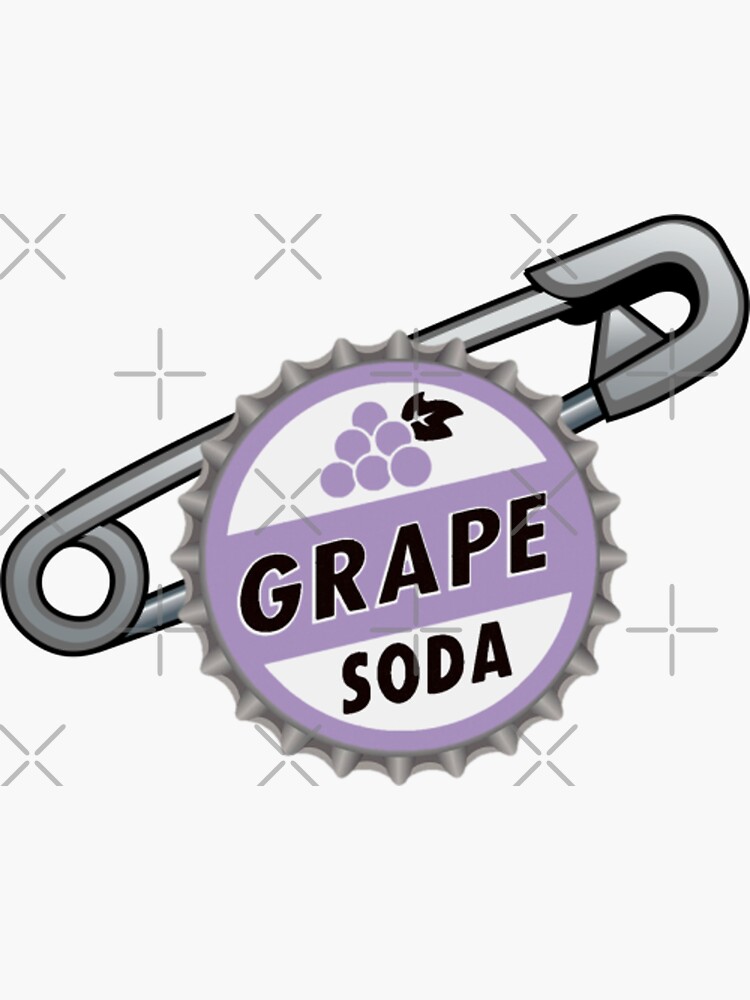 "Grape Soda Pin" Sticker by duchessjessica | Redbubble