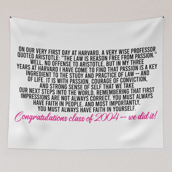 Item preview, Elle Woods graduation speech designed and sold by ec0naway.
