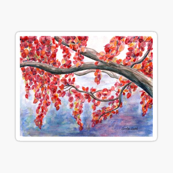 Item preview, Autumnal Explosion in Red designed and sold by CarolineLembke.
