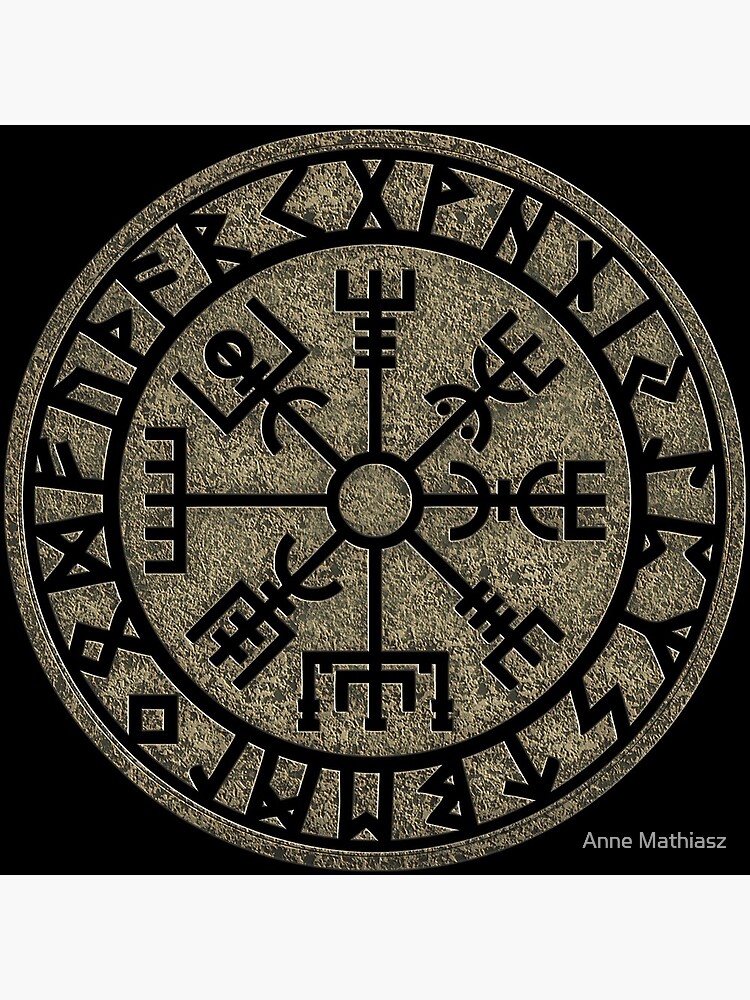 Vegvisir, viking compass, Norse, symbol, protection, nordic, vikings by nitty-gritty
