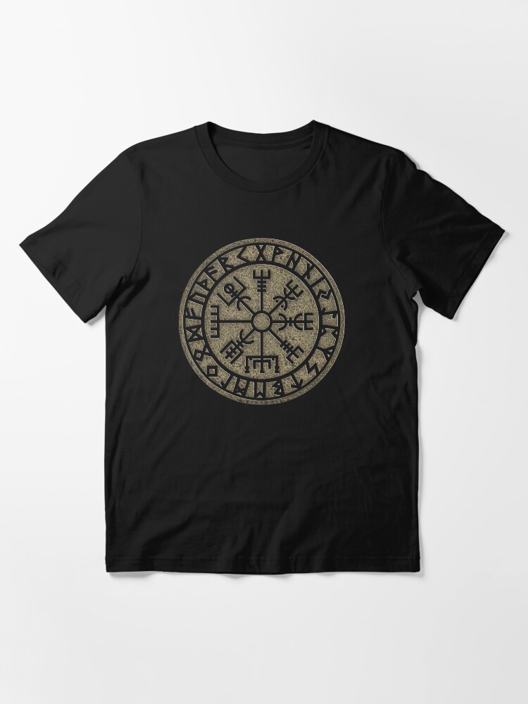 Alternate view of Vegvisir, viking compass, Norse, symbol, protection, nordic, vikings Essential T-Shirt