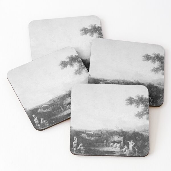 Item preview, Landscape with peasants at a fountain designed and sold by Tizeru.