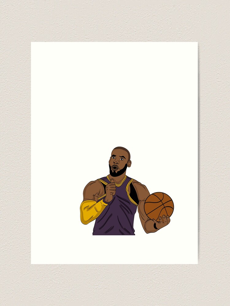 LeBron James Lakers Basketball Minimalist Vector Athletes Sports