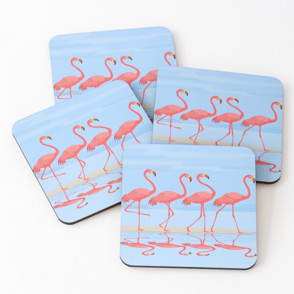 Item preview, Flamingo Walking On The Beach designed and sold by FotoArtist.
