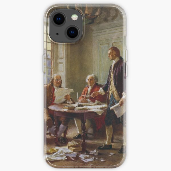 Writing The Declaration of Independence iPhone Soft Case