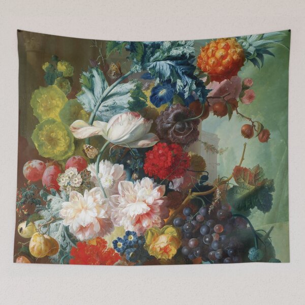 Item preview, Fruits and Flowers Vintage Painting designed and sold by VintageArchive.