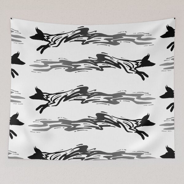 Item preview, Painted Fox - Silver designed and sold by Katrina Montgomery.