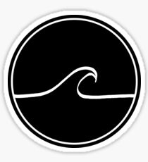 AWESOME SURFING WAVE Sticker