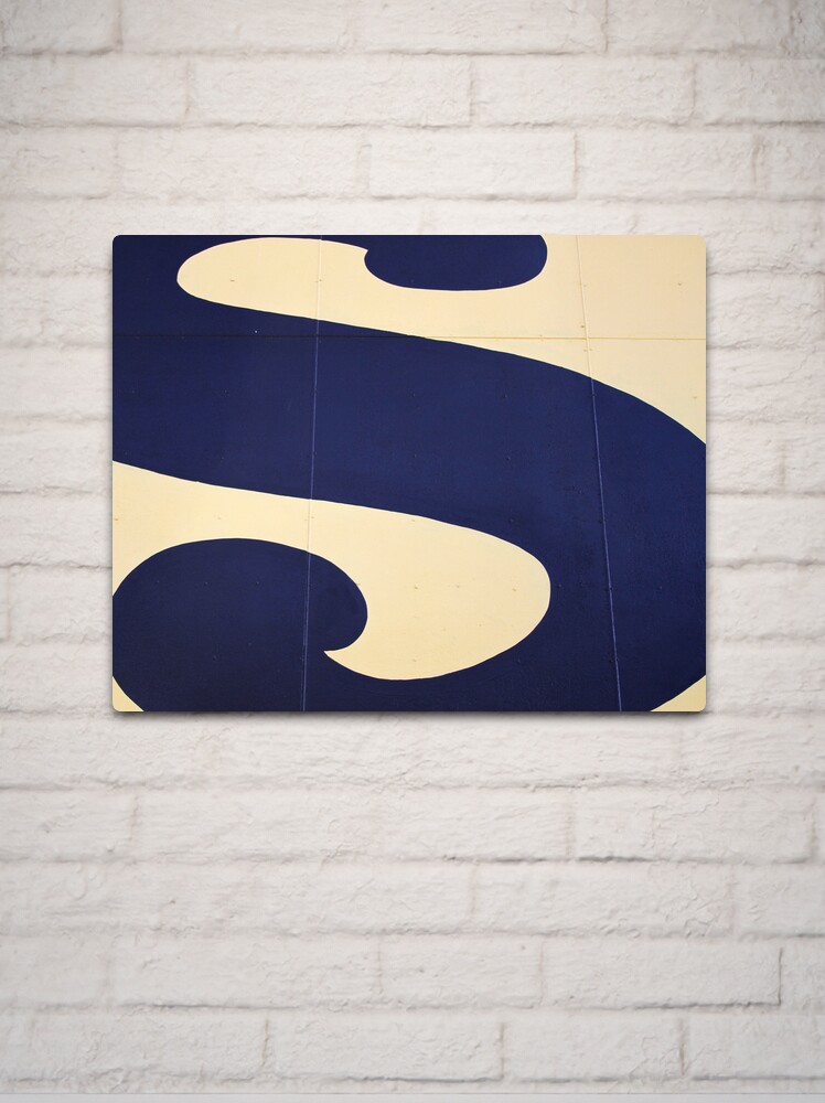 Thumbnail 2 of 4, Metal Print, Blue S designed and sold by littleoldhag.