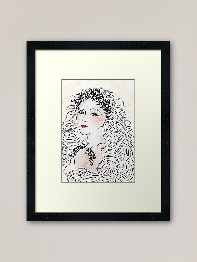Alternate view of Silver and Ivory Framed Art Print