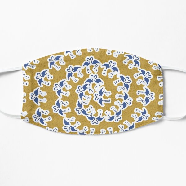 Flamingo Pattern - Blue Mask