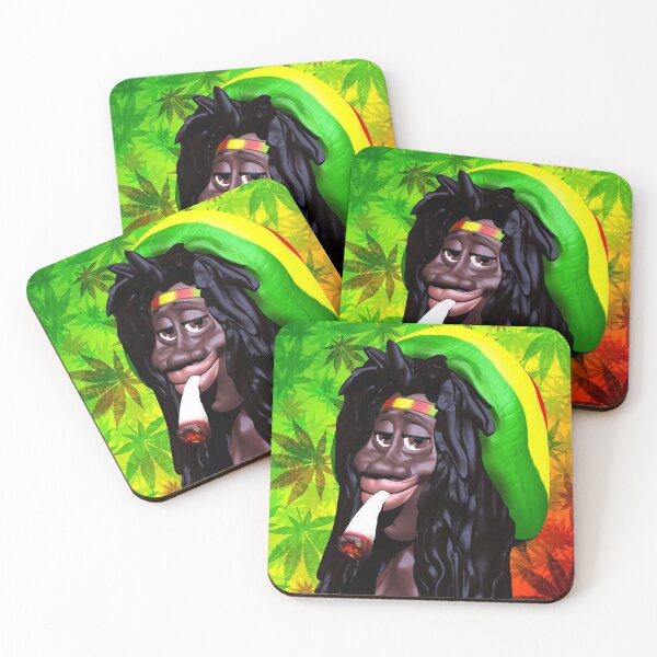 Artikelvorschau, Rastaman Marihuana-Karikatur 3d entworfen und verkauft von BluedarkArt.
