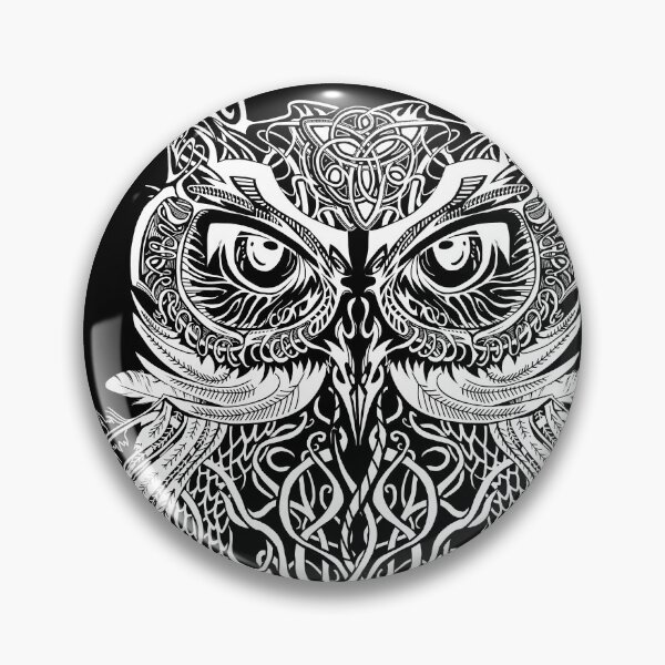 Item preview, Hand drawn intricate black and white owl designed and sold by Raul Lopez Pomares.
