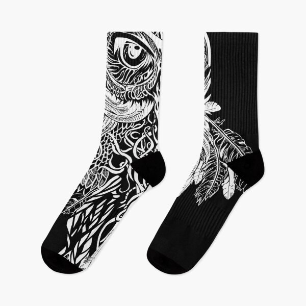 Item preview, Hand drawn intricate black and white owl designed and sold by Raul Lopez Pomares.