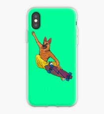 Skater dog iPhone Case