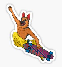 Skater dog Sticker